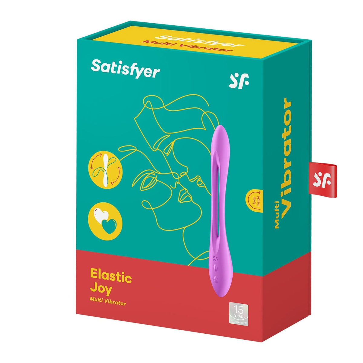 Satisfyer - Elastic Joy Flexible Multi Vibrator (Violet) G Spot Dildo (Vibration) Rechargeable 4061504007601 CherryAffairs