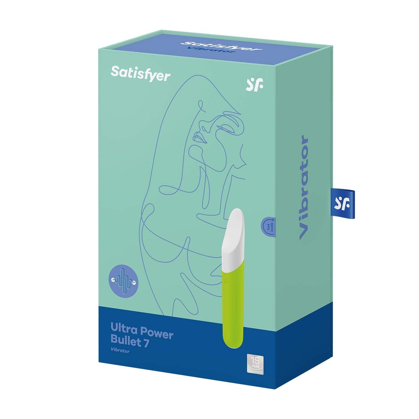 Satisfyer - Ultra Power Bullet 7 Vibrator (Green) Bullet (Vibration) Rechargeable 4061504007694 CherryAffairs