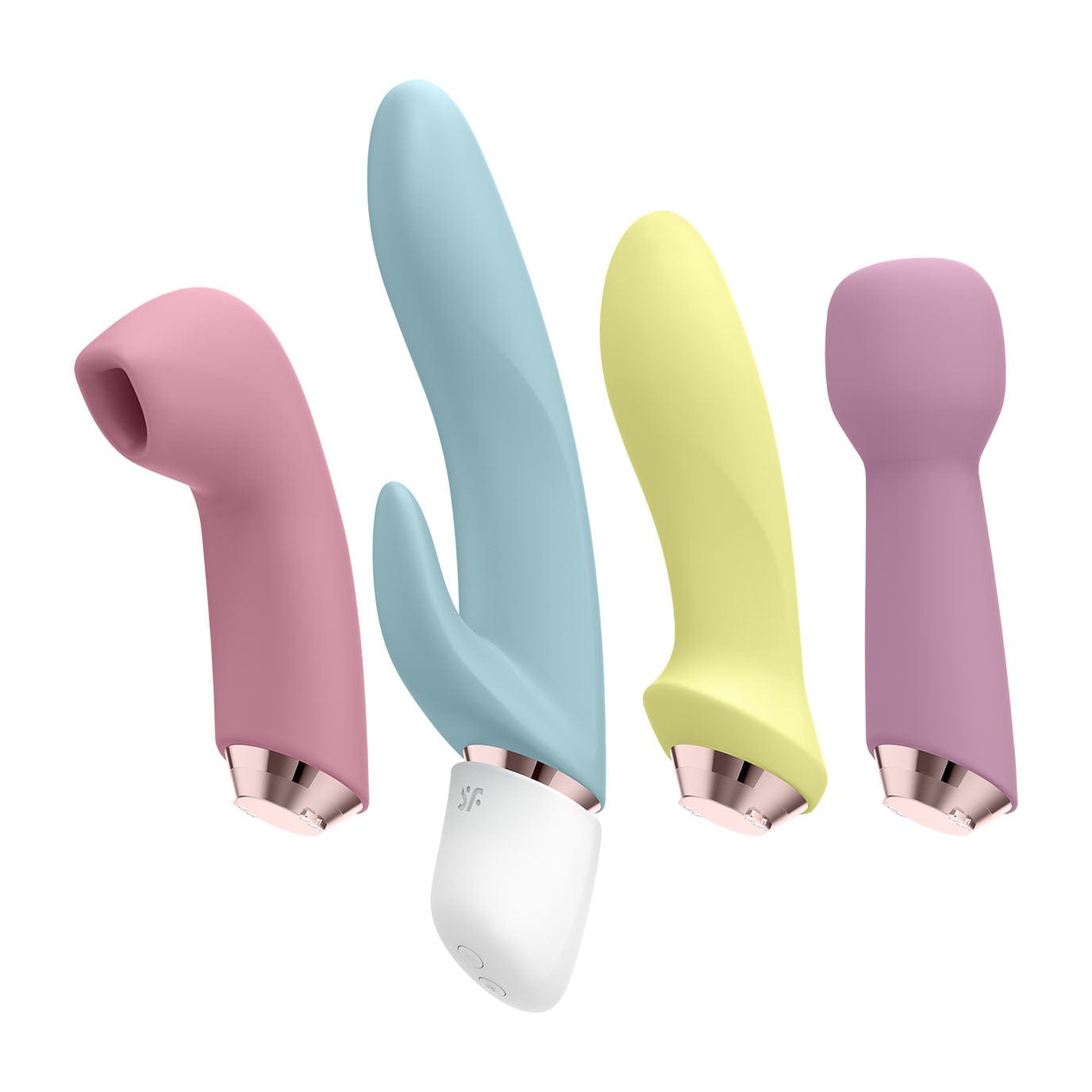 Satisfyer - Marvelous Four Clitoral Air Pulse Vibrator Set (Multi Colour) G Spot Dildo (Vibration) Rechargeable 4061504009612 CherryAffairs