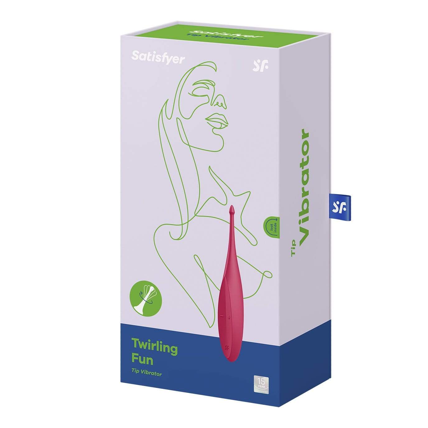 Satisfyer - Twirling Fun Clit Massager (Magenta) Clit Massager (Vibration) Rechargeable 4061504009650 CherryAffairs