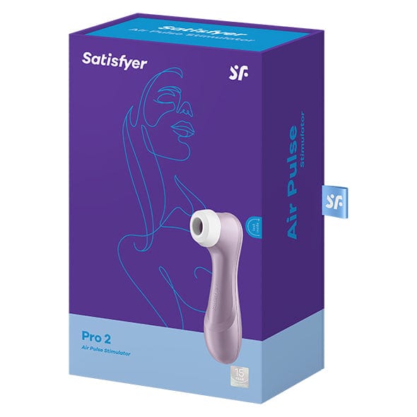 Satisfyer - Pro 2 Air Pulse Rechargeable Clitoral Air Stimulator (Violet) Clit Massager (Vibration) Rechargeable 4061504009872 CherryAffairs