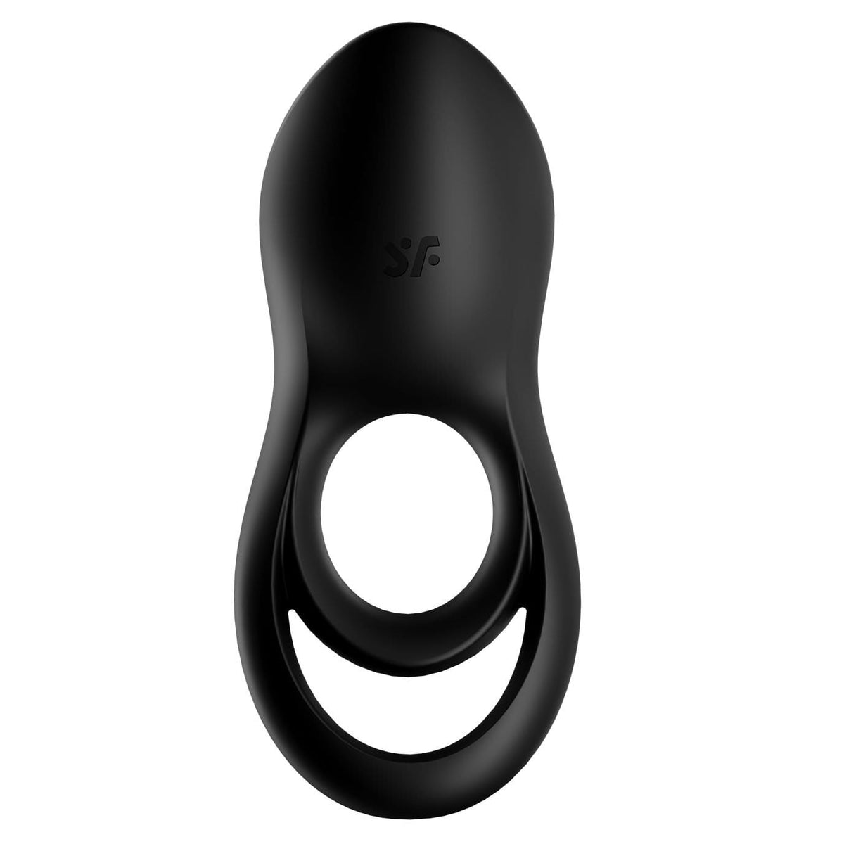 Satisfyer - Legendary Duo Silicone Vibrating Cock Ring (Black) Silicone Cock Ring (Vibration) Rechargeable 4061504009902 CherryAffairs