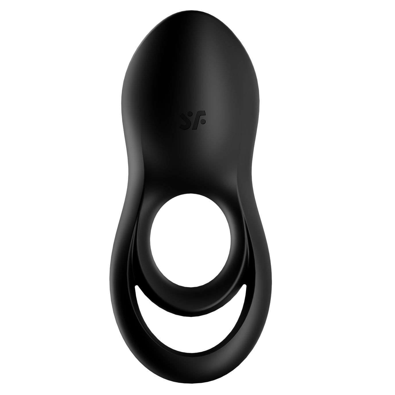 Satisfyer - Legendary Duo Silicone Vibrating Cock Ring (Black) Silicone Cock Ring (Vibration) Rechargeable 4061504009902 CherryAffairs
