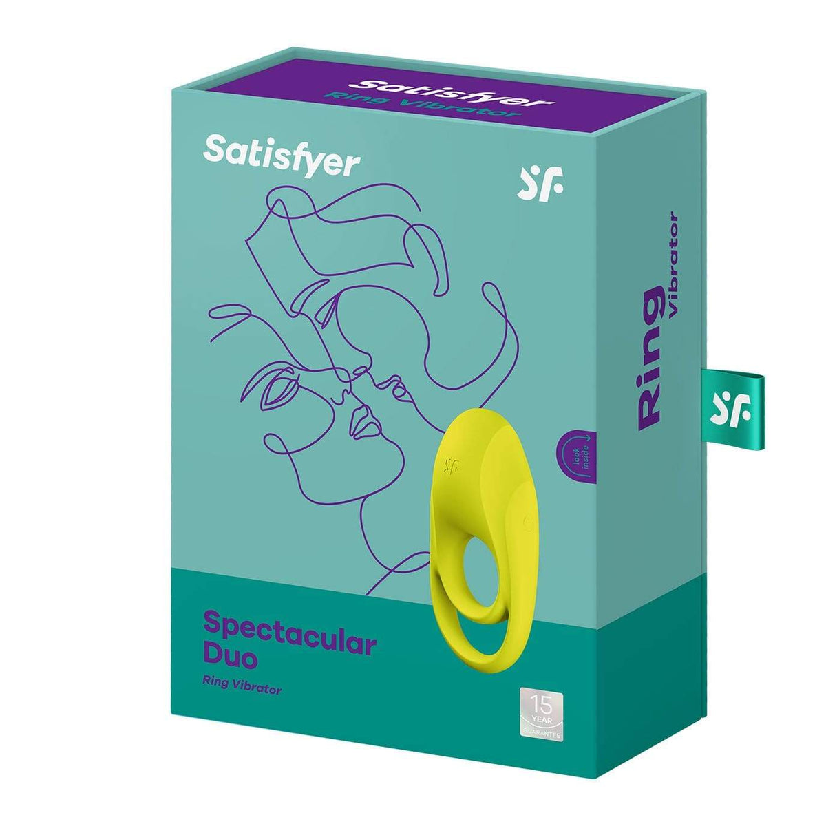 Satisfyer - Spectacular Duo Silicone Vibrating Cock Ring (Chartreuse) Silicone Cock Ring (Vibration) Rechargeable 4061504009933 CherryAffairs