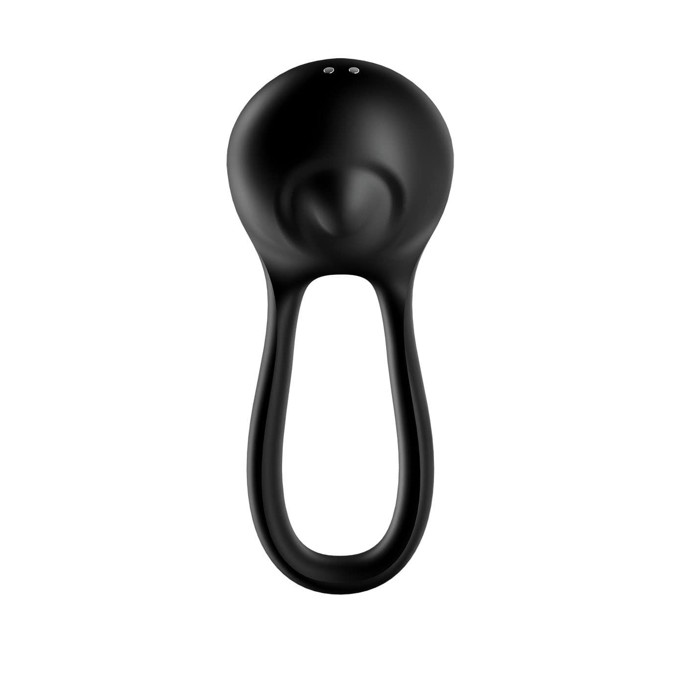 Satisfyer - Majestic Duo Silicone Vibrating Cock Ring (Black) Silicone Cock Ring (Vibration) Rechargeable 4061504009957 CherryAffairs