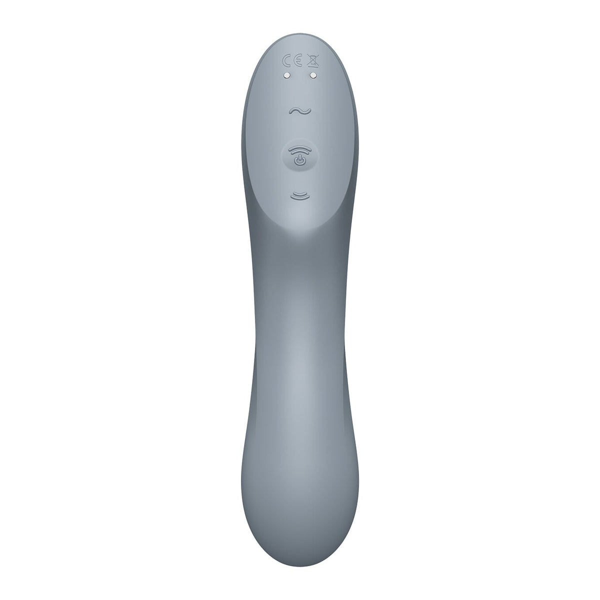 Satisfyer - Curvy Trinity 3 Insertable G-Spot Clitoral Air Stimulator Vibrator (Grey) G Spot Dildo (Vibration) Rechargeable 4061504036533 CherryAffairs