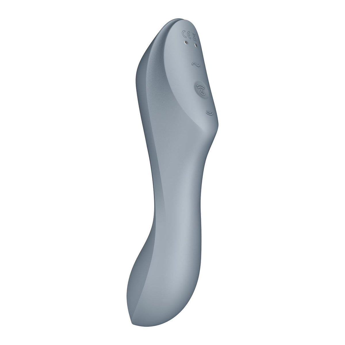 Satisfyer - Curvy Trinity 3 Insertable G-Spot Clitoral Air Stimulator Vibrator (Grey) G Spot Dildo (Vibration) Rechargeable 4061504036533 CherryAffairs