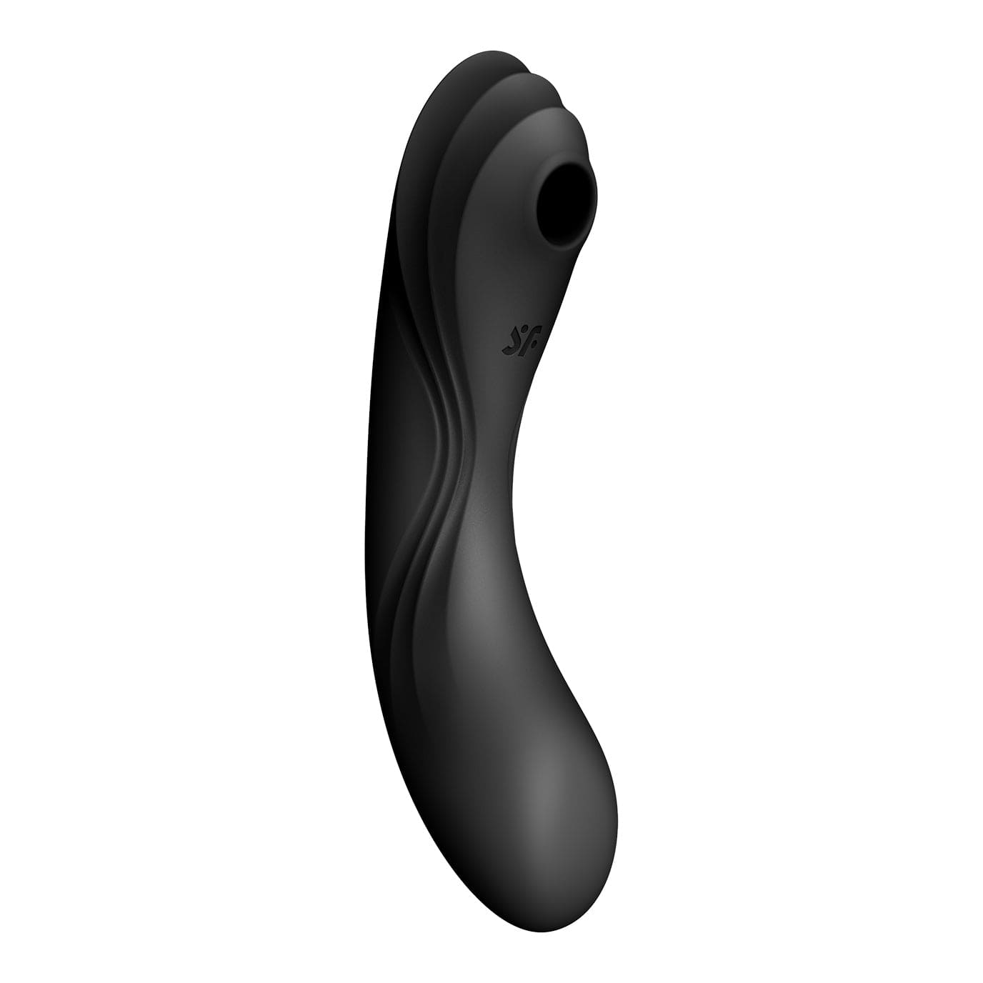 Satisfyer - Curvy Trinity 4 Insertable G-Spot Clitoral Air Stimulator Vibrator (Black) G Spot Dildo (Vibration) Rechargeable 575423908 CherryAffairs