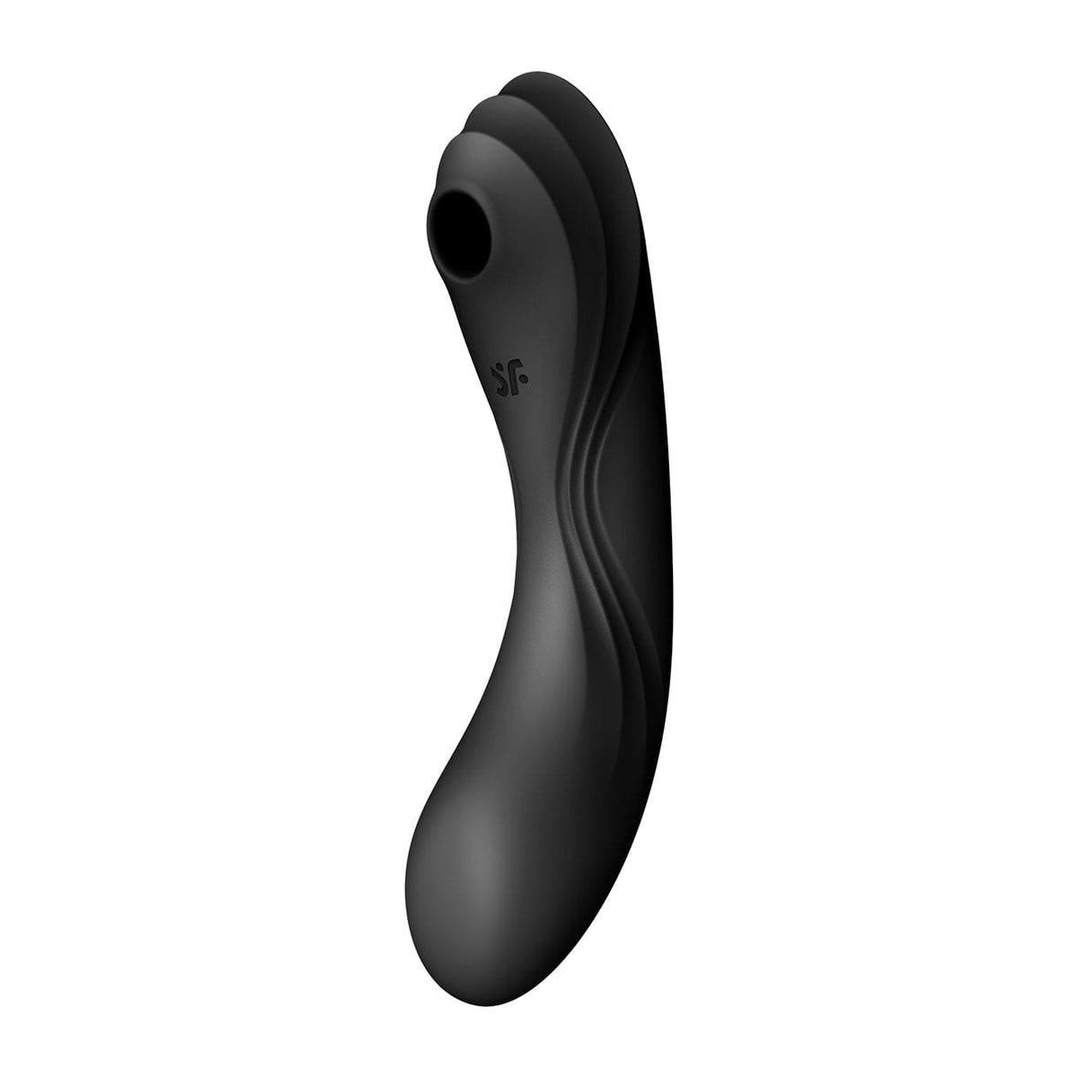 Satisfyer - Curvy Trinity 4 Insertable G-Spot Clitoral Air Stimulator Vibrator (Black) G Spot Dildo (Vibration) Rechargeable 575423908 CherryAffairs