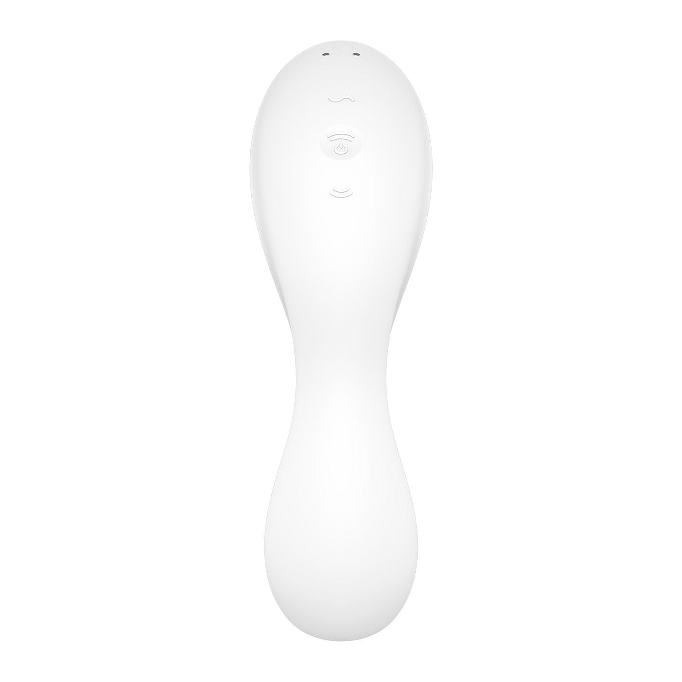 Satisfyer - Curvy App-Controlled Trinity 5 Clitoral Air Stimulator Vibrator (White) Clit Massager (Vibration) Rechargeable 4061504036557 CherryAffairs