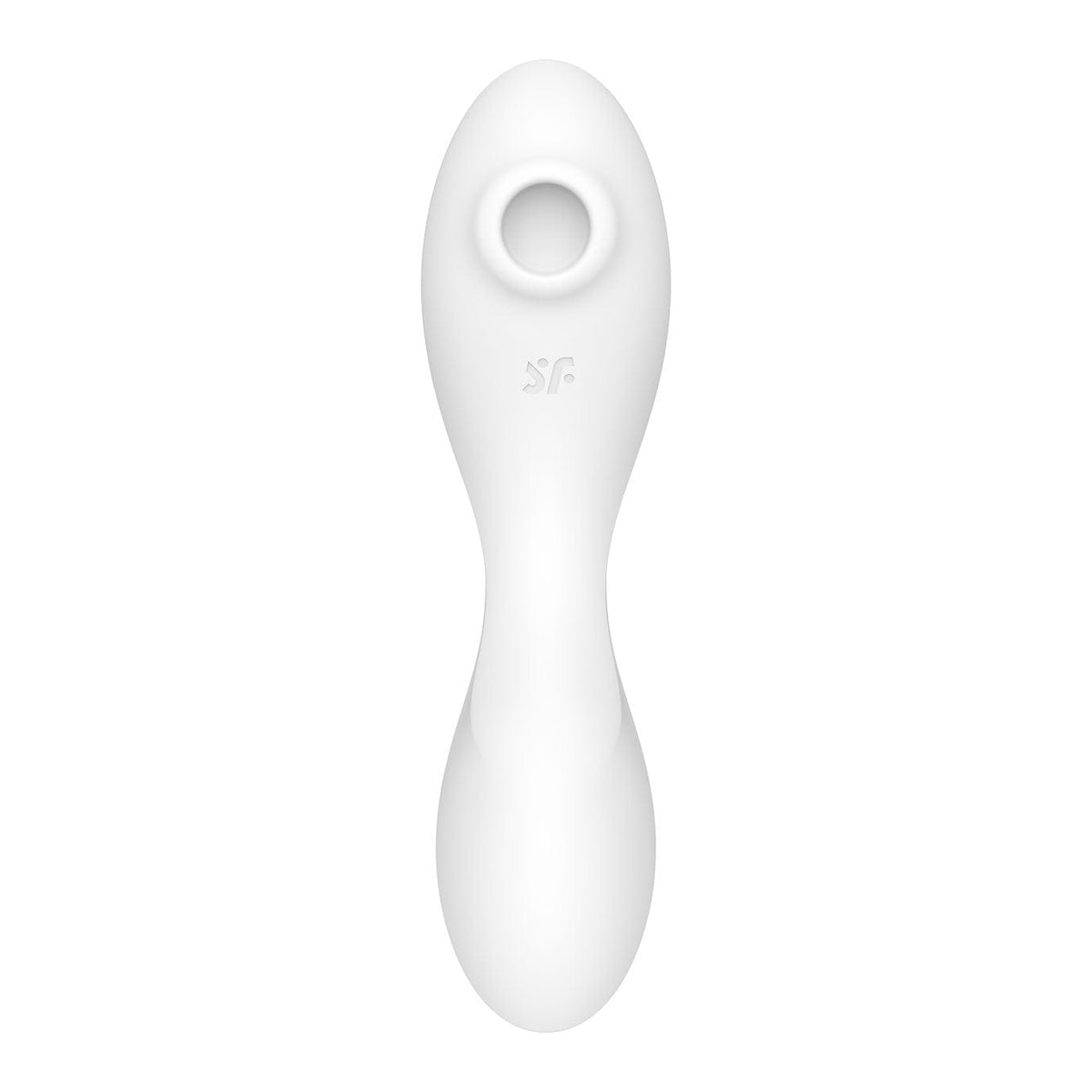 Satisfyer - Curvy App-Controlled Trinity 5 Clitoral Air Stimulator Vibrator (White) Clit Massager (Vibration) Rechargeable 4061504036557 CherryAffairs