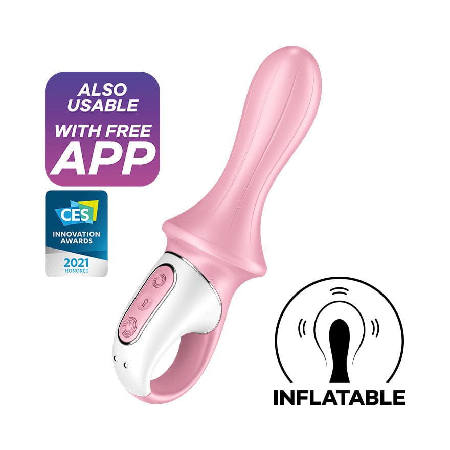 Satisfyer - Air Pump App-Controlled Booty 5 Prostate Massager (Pink) Prostate Massager (Vibration) Rechargeable 4061504038551 CherryAffairs