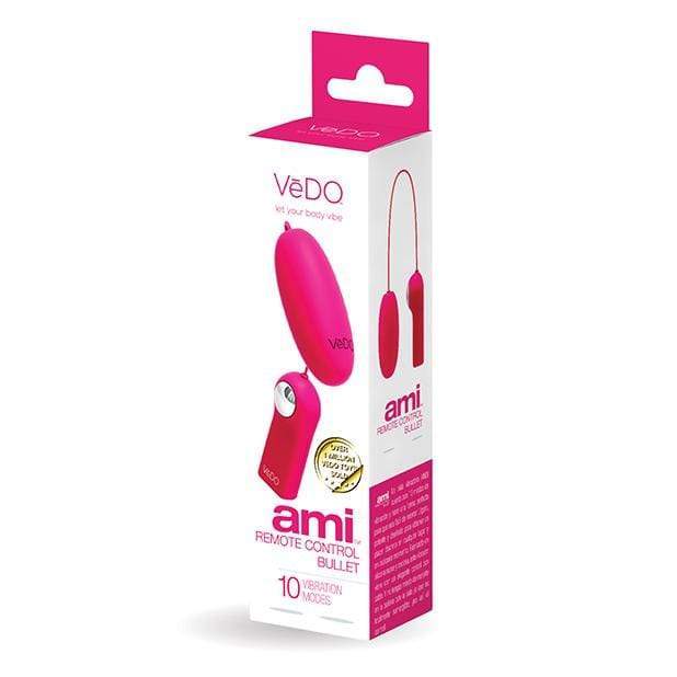 VeDO - Ami Remote Control Bullet Vibrator (Foxy Pink) Wired Remote Control Egg (Vibration) Rechargeable 409488383 CherryAffairs