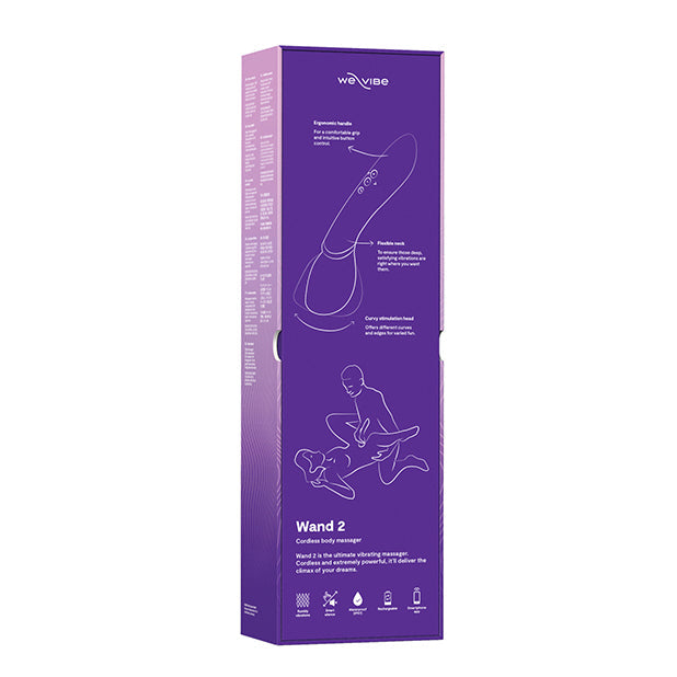 WE VIBE - Wand 2 App-Controlled Wand Massager (Purple) - Purple - Wand Massagers (Vibration) Rechargeable