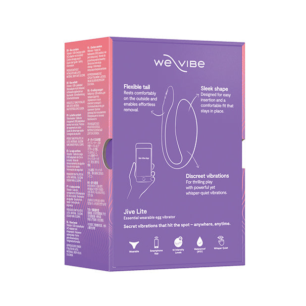 WE VIBE - Jive Lite App-Controlled Vibrating Egg Massager (Purple) - Purple - Wireless Remote Control Egg (Vibration)