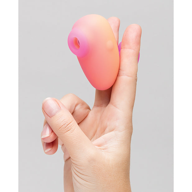 Romp - Kiss Finger Clitoral Air Stimulator (Pink) - Pink - Clit Massager (Vibration) Rechargeable