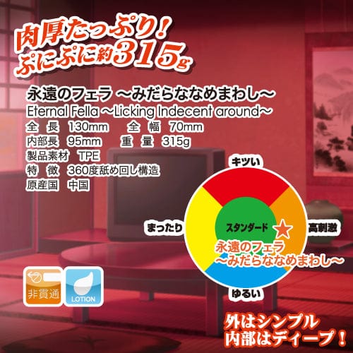 Toysheart - Eternal Fella Lindy Licking Onahole (Beige) Masturbator Mouth (Non Vibration) 4526374017148 CherryAffairs