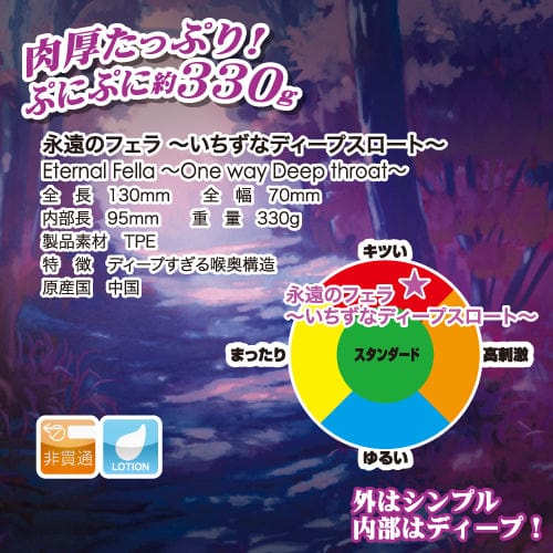 Toysheart - Eternal Fella One Way Deep Throat Onahole (Beige) Masturbator Mouth (Non Vibration) 4526374017155 CherryAffairs