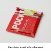 Tenga - Pocket Click Ball Masturbator - TE1056 / Red - Masturbator Egg (Non Vibration)