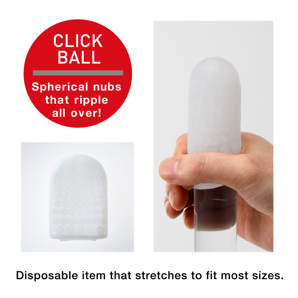 Tenga - Pocket Click Ball Masturbator - TE1056 / Red - Masturbator Egg (Non Vibration)