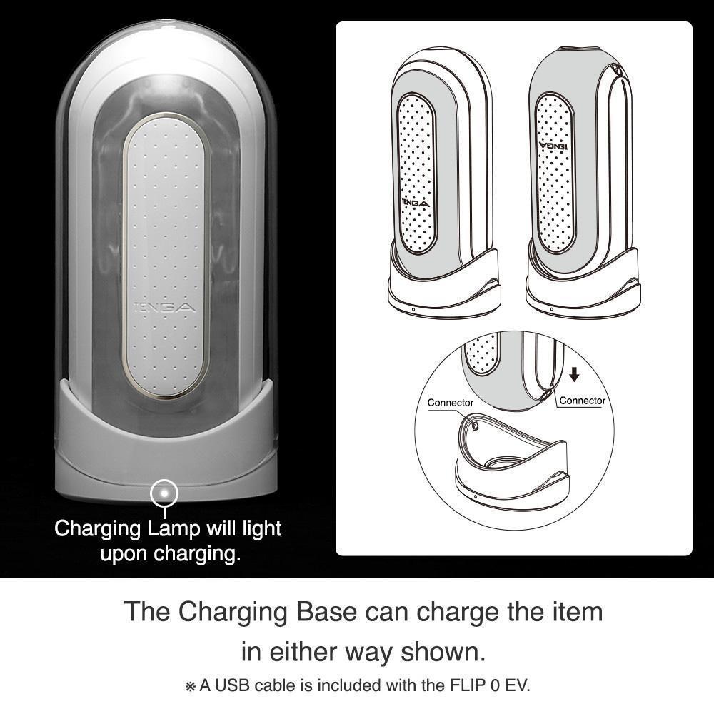 Tenga - Flip Zero 0 Electronic Vibration Mastubator (White) Masturbator Soft Stroker (Vibration) Rechargeable - CherryAffairs Singapore