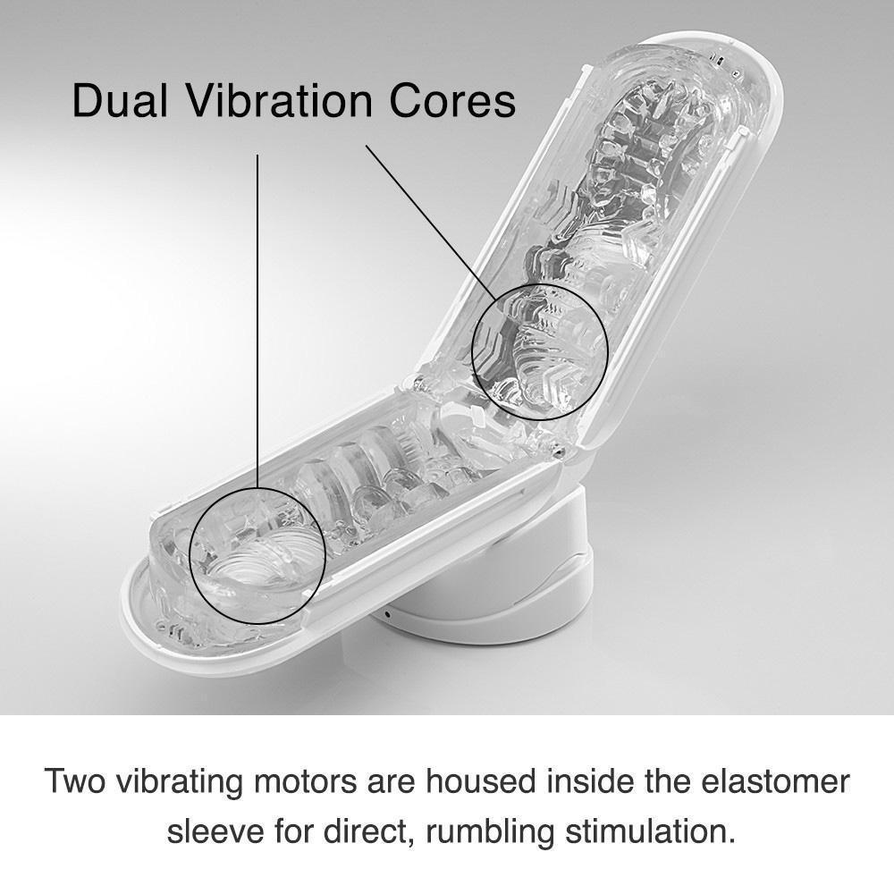 Tenga - Flip Zero 0 Electronic Vibration Mastubator (White) Masturbator Soft Stroker (Vibration) Rechargeable - CherryAffairs Singapore