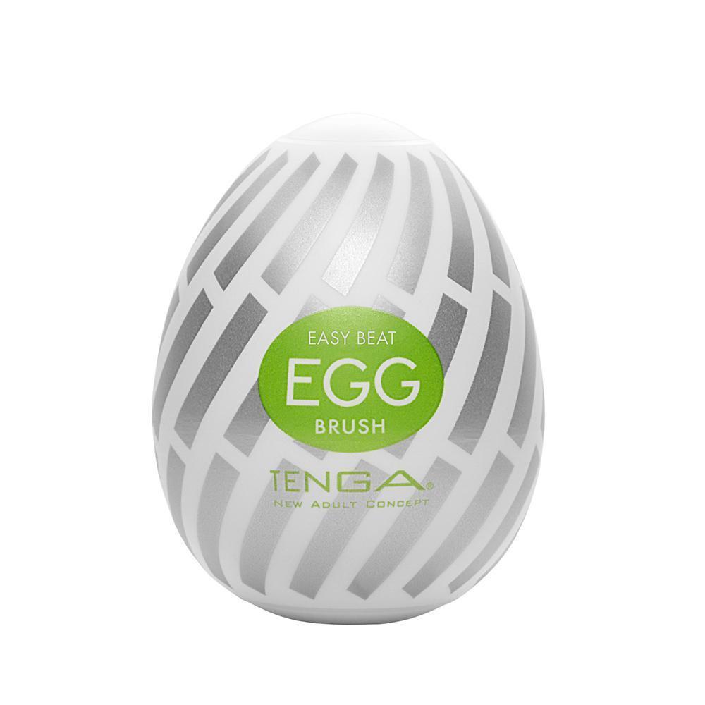 Tenga - Masturbator Egg Brush (White) Masturbator Egg (Non Vibration)
