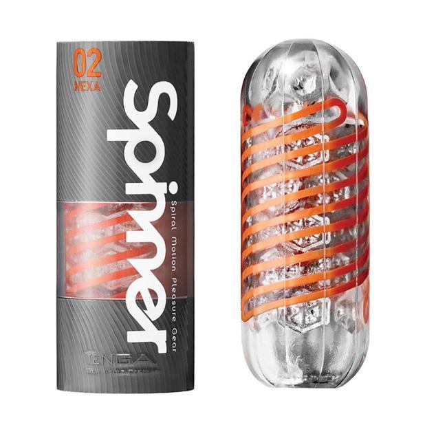 Tenga - 02 Hexa Spinner Masturbator Soft Stroker (Clear) Masturbator Soft Stroker (Non Vibration) Singapore