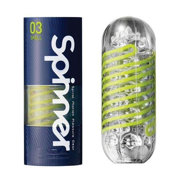 Tenga - 03 Shell Spinner Masturbator Soft Stroker (Clear) Masturbator Soft Stroker (Non Vibration) Singapore