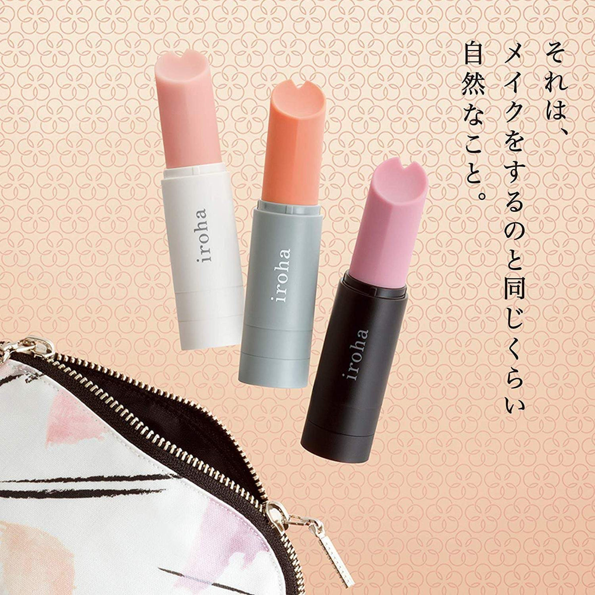 Tenga - Iroha Stick Discreet Vibrator (Black/Pink) Discreet Toys