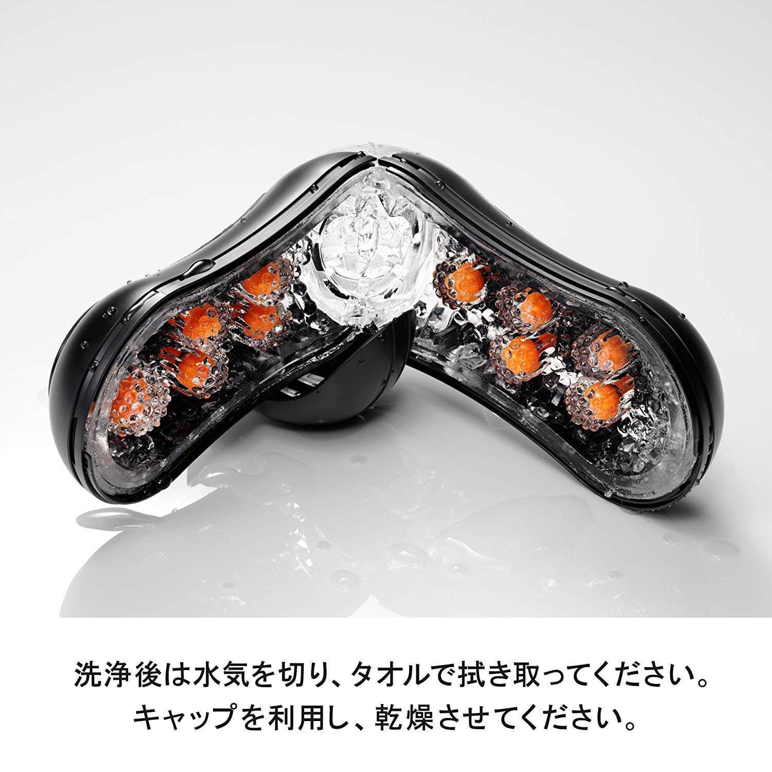 Tenga - Flip ORB Orange Crush Strong Masturbator (Orange/Black) Masturbator Soft Stroker (Non Vibration)