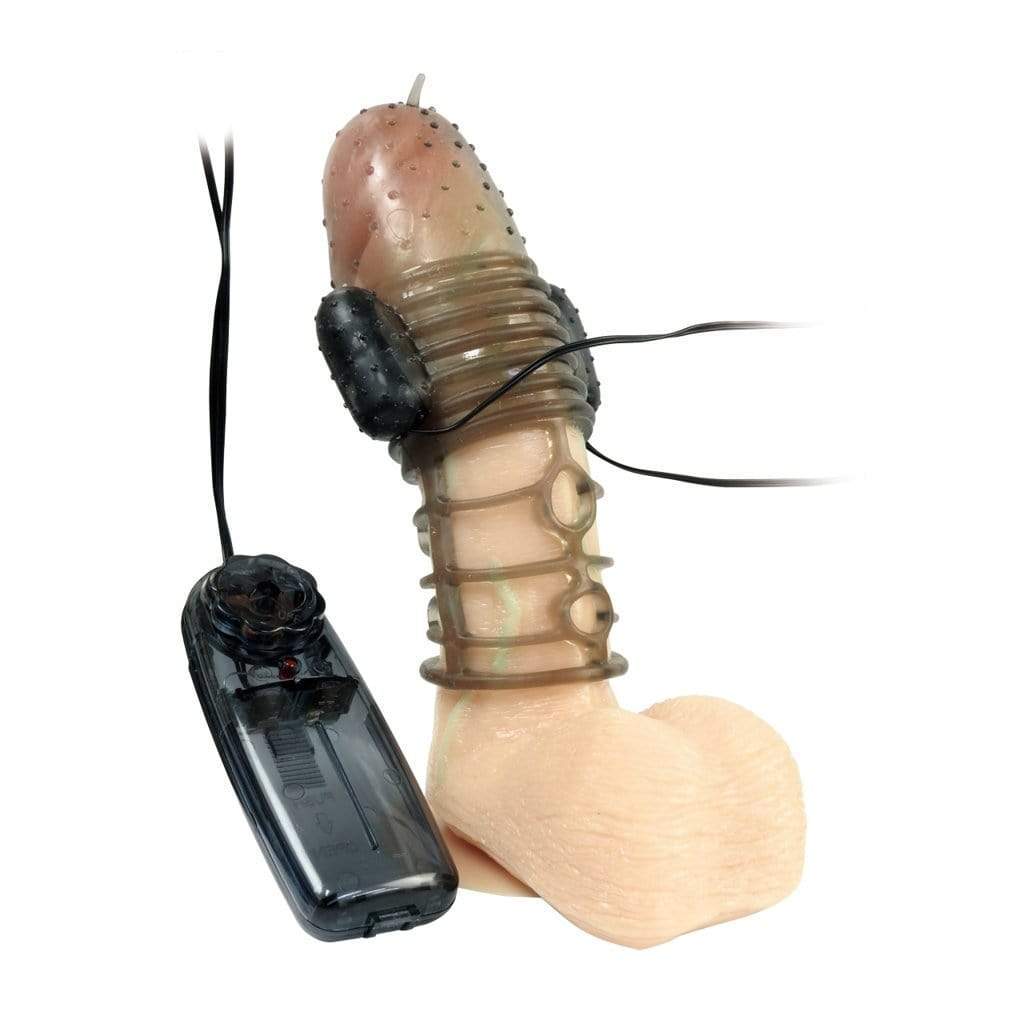 Kiss Me Love - Gekishin SX Sack Vibrating Cock Sleeve (Black) Cock Sleeves (Vibration) Non Rechargeable 4560444117796 CherryAffairs