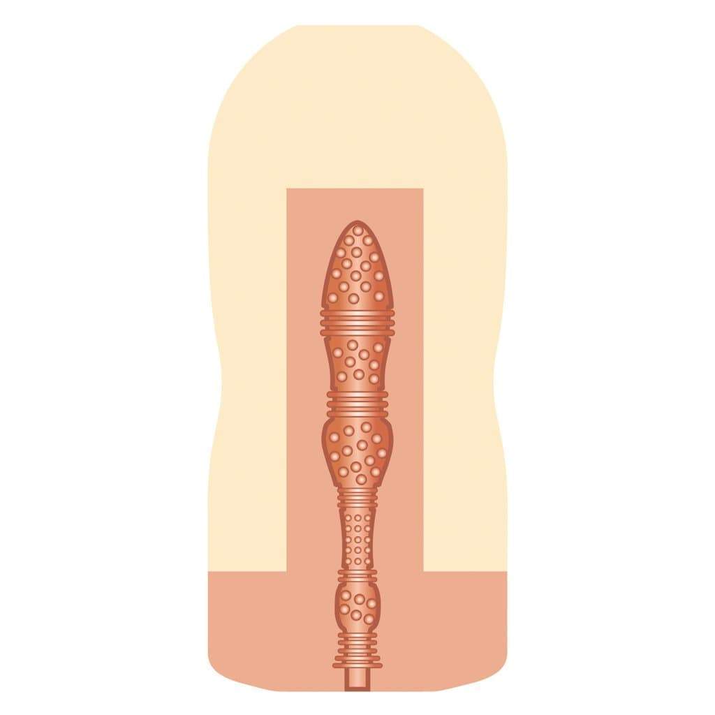 NPG - AV Ona Cup #007 Hanasaki Ian Combi Masturbator Cup (Beige) Masturbator Resusable Cup (Non Vibration) 7640155980012 CherryAffairs