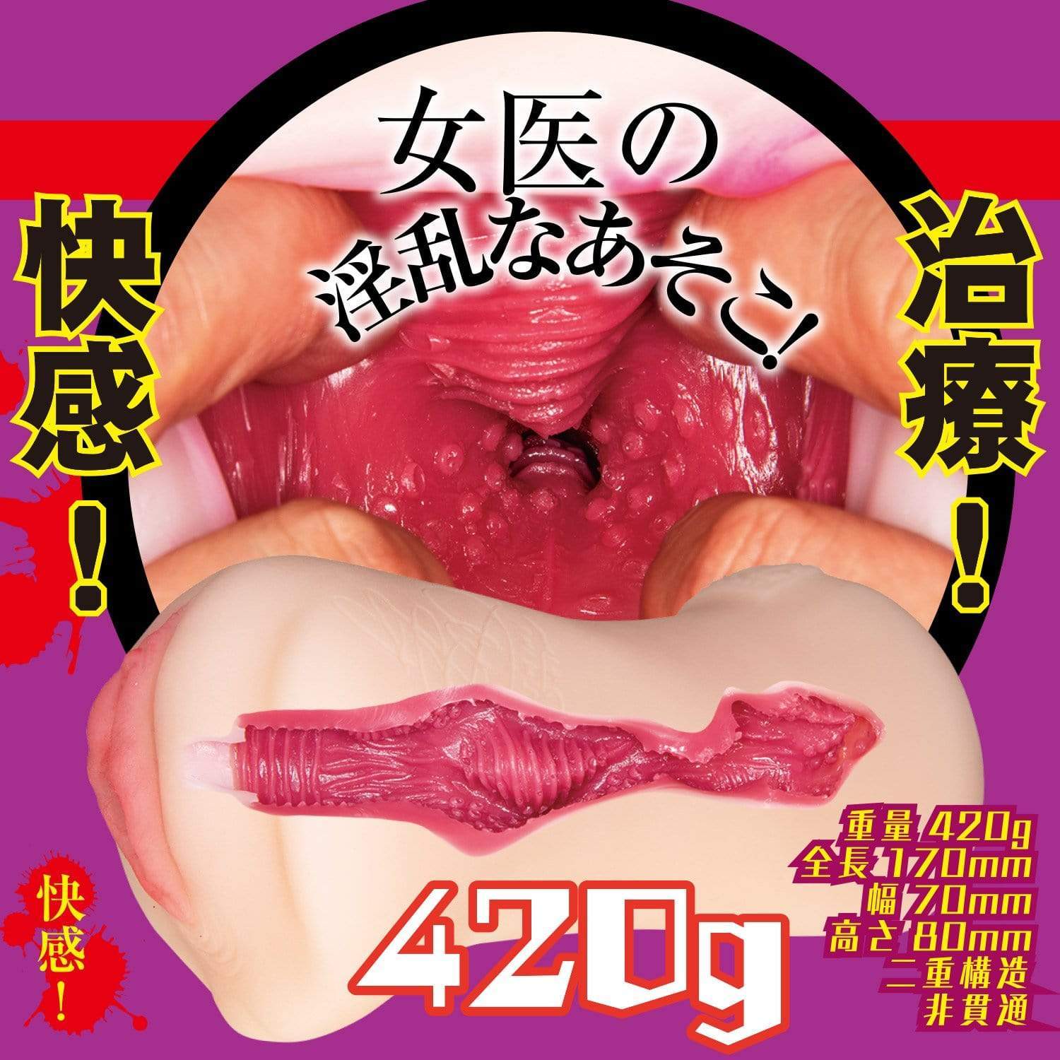 NPG - Filthy Doctor Clinic Insertion Treatment Sho Nishino Onahole (Beige) Masturbator Vagina (Non Vibration) 4562160137669 CherryAffairs