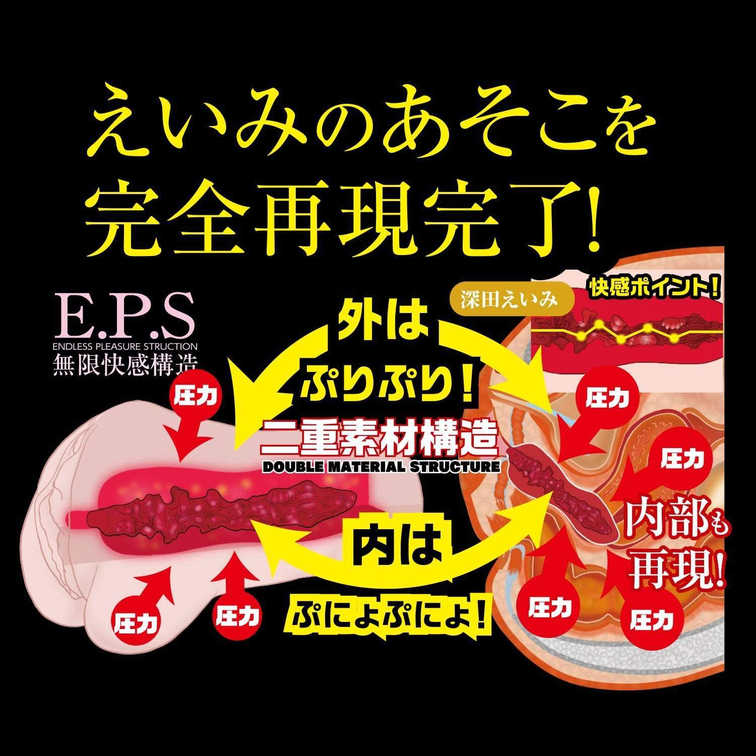 NPG - Meiki No Syoumei No.12 Eimi Fukada Onahole (Beige) Masturbator Vagina (Non Vibration) 4562160137898 CherryAffairs