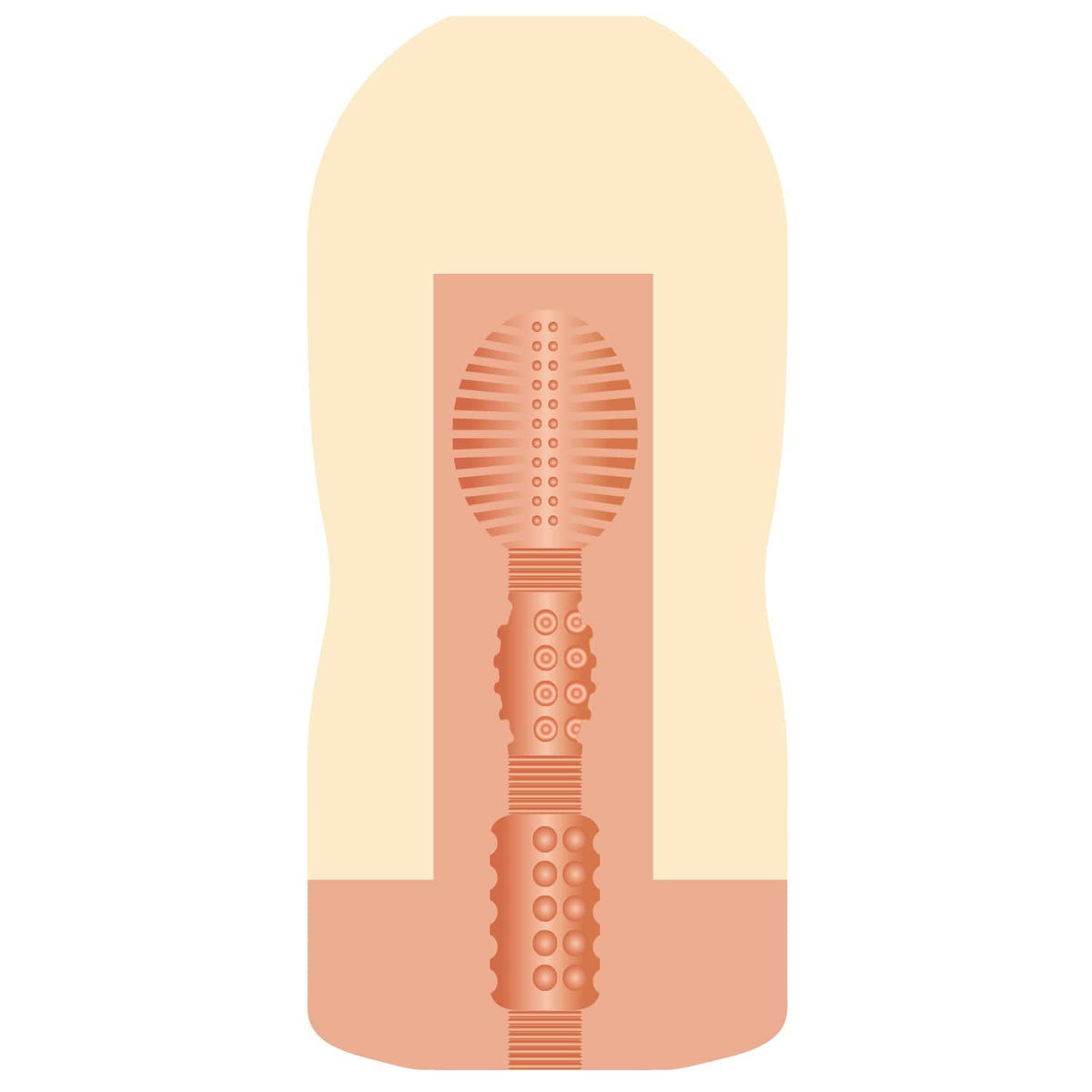 NPG - AV Ona Cup 018 Cup Masturbator Onahole Riho Fujimori (Beige) Masturbator Non Reusable Cup (Non Vibration) 4562160138772 CherryAffairs