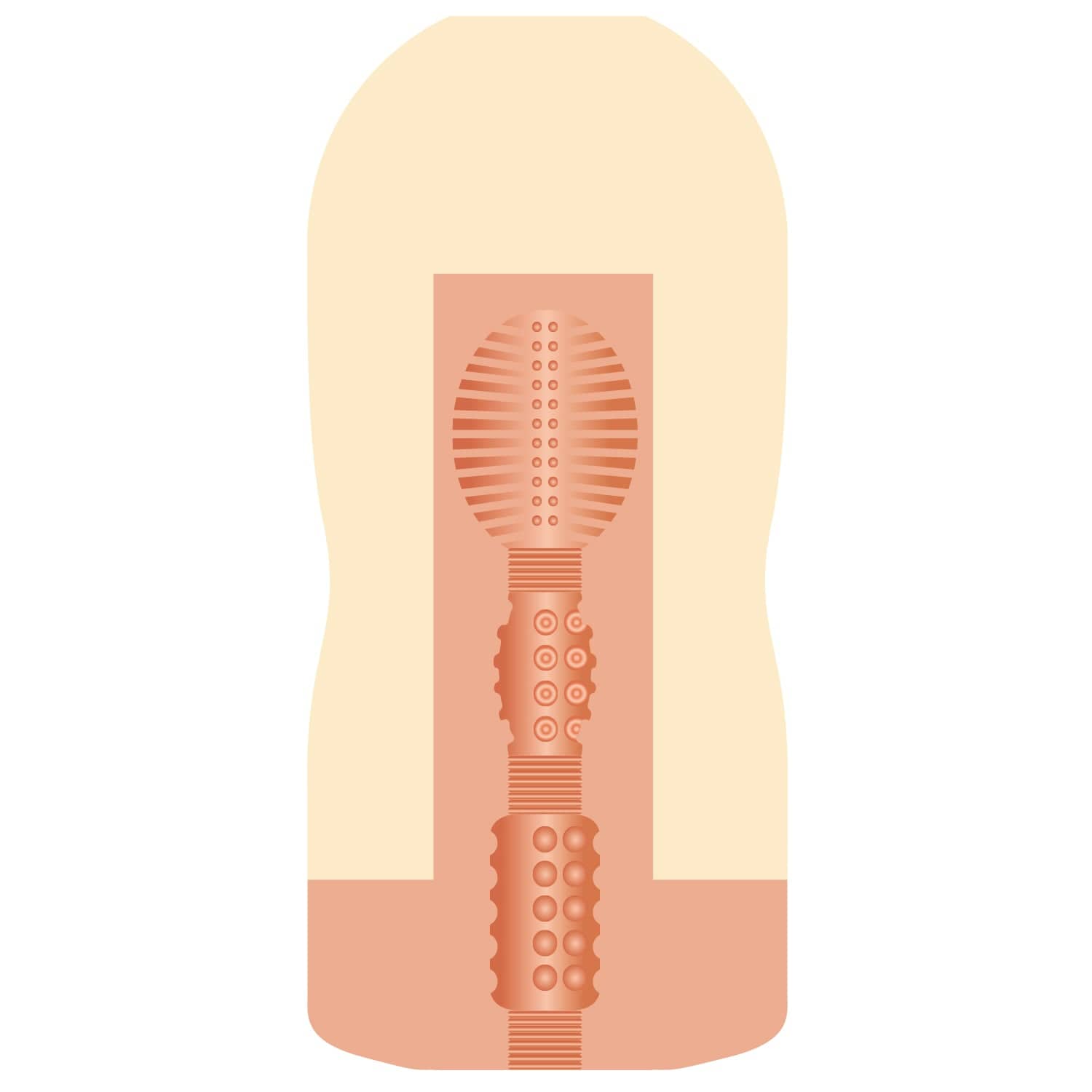 NPG - AV Ona Cup 018 Cup Masturbator Onahole Riho Fujimori (Beige) Masturbator Non Reusable Cup (Non Vibration) 4562160138772 CherryAffairs