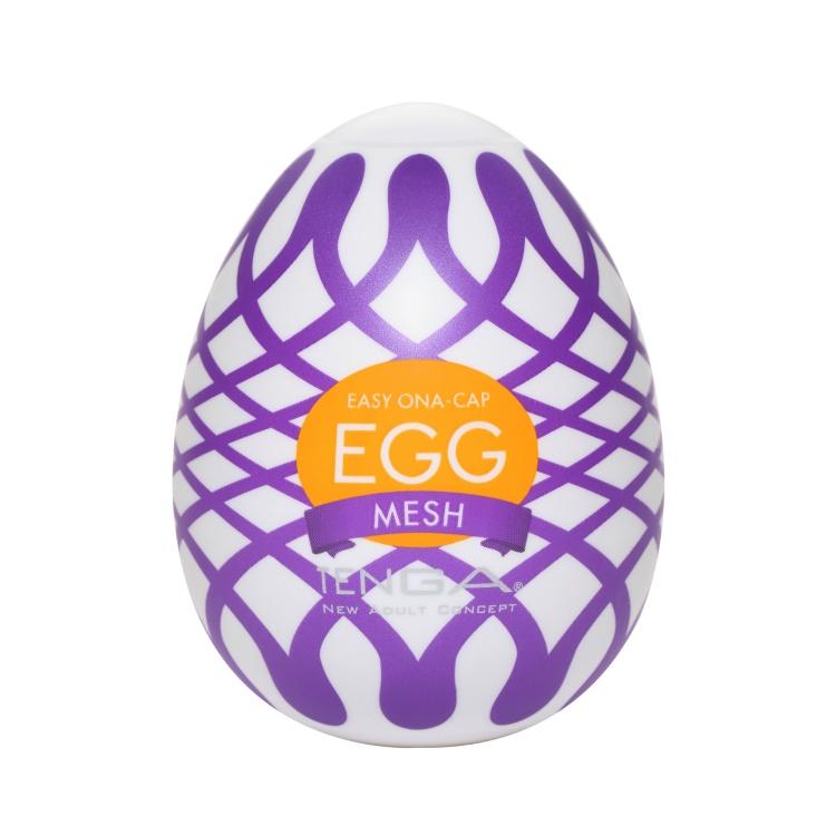 Tenga - Masturbator Egg Mesh (Purple) Masturbator Egg (Non Vibration) 4570030970872 CherryAffairs