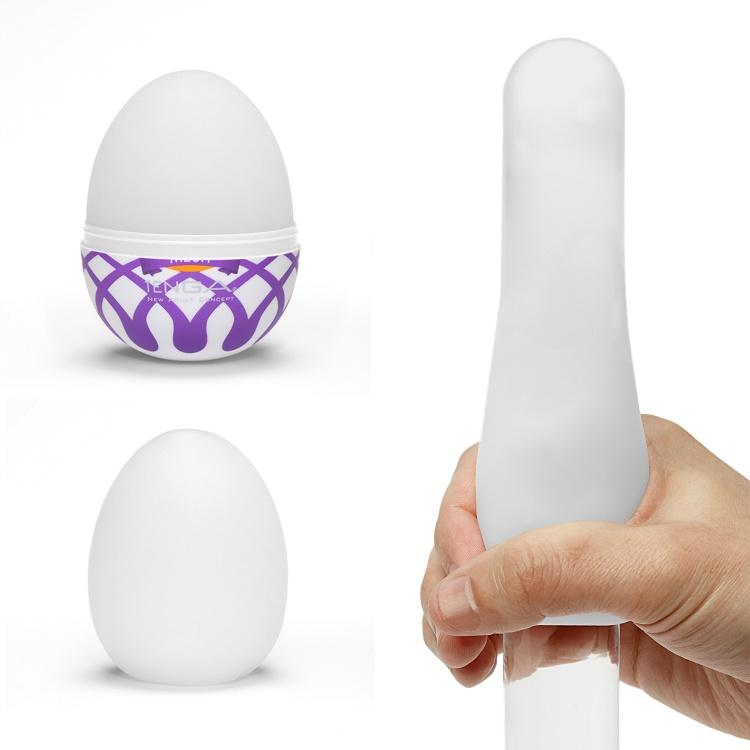 Tenga - Masturbator Egg Mesh (Purple) Masturbator Egg (Non Vibration) 4570030970872 CherryAffairs