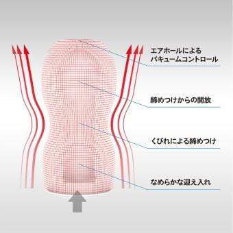 Tenga - New Original Vacuum Cup Masturbator (Red) Masturbator Non Reusable Cup (Non Vibration) 293496706 CherryAffairs