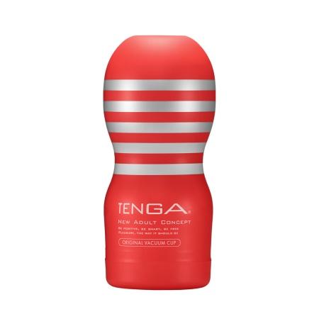 Tenga - New Original Vacuum Cup Masturbator (Red) Masturbator Non Reusable Cup (Non Vibration) 293496706 CherryAffairs