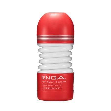 Tenga - New Rolling Head Cup Masturbator (Red) Masturbator Non Reusable Cup (Non Vibration) 293496673 CherryAffairs