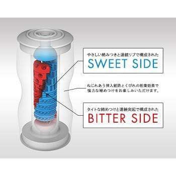 Tenga - New Dual Feel Cup Masturbator (Red/Gray) Masturbator Non Reusable Cup (Non Vibration) 293496711 CherryAffairs