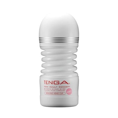 Tenga - New Rolling Head Cup Masturbator Soft (White) Masturbator Non Reusable Cup (Non Vibration) 293492846 CherryAffairs