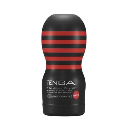 Tenga - New Original Vacuum Cup Masturbator Hard (Black) Masturbator Non Reusable Cup (Non Vibration) 293496334 CherryAffairs
