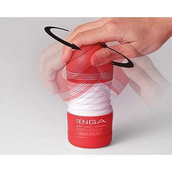 Tenga - New Rolling Head Cup Masturbator Hard (Black) Masturbator Non Reusable Cup (Non Vibration) 293496694 CherryAffairs