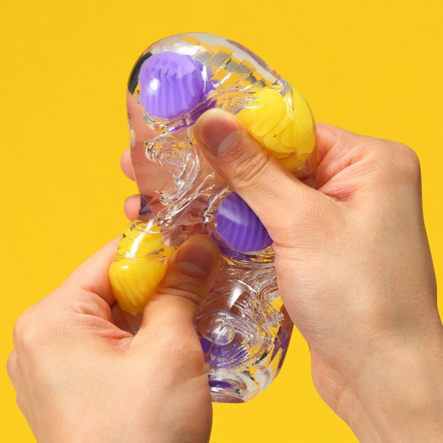 Tenga - Bobble Magic Marbles Masturbator Soft Stroker (Yellow) Masturbator Soft Stroker (Non Vibration) 4570030977819 CherryAffairs