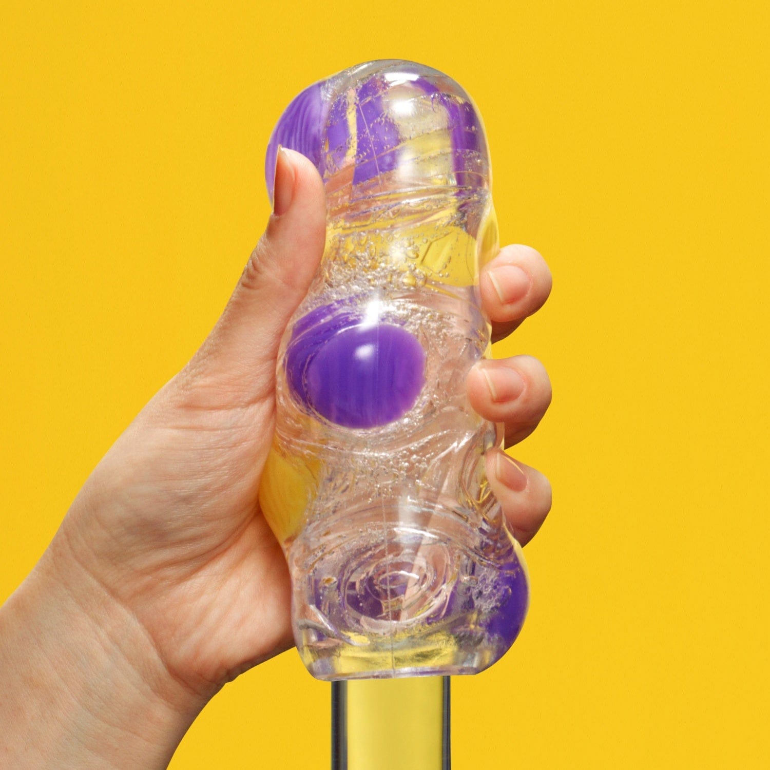 Tenga - Bobble Magic Marbles Masturbator Soft Stroker (Yellow) Masturbator Soft Stroker (Non Vibration) 4570030977819 CherryAffairs