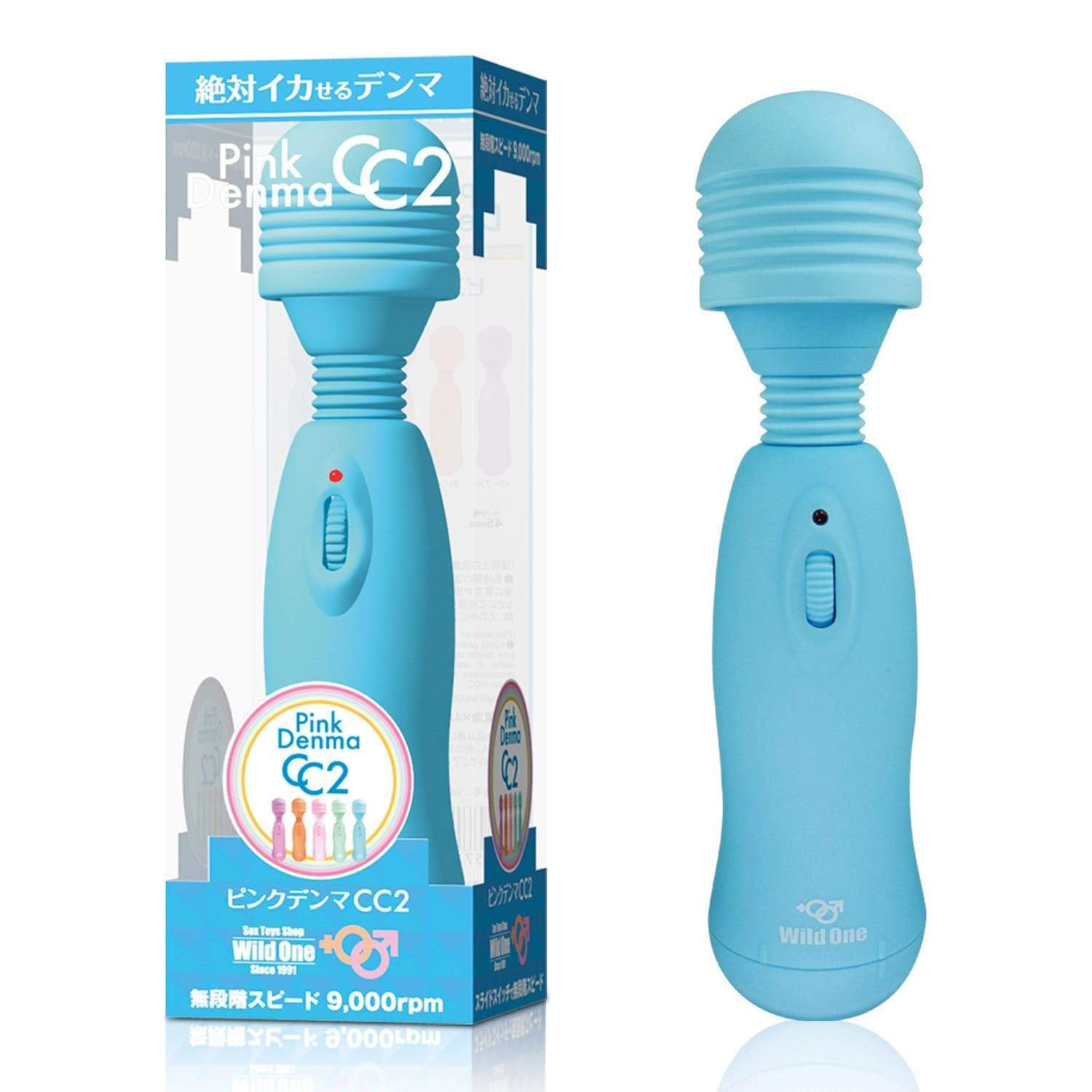 Wild One - Pink Denma CC2 Wand Massager (Blue) Wand Massagers (Vibration) Non Rechargeable 4571136196470 CherryAffairs
