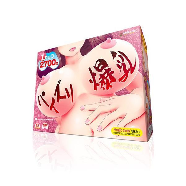 Magic Eyes - I Cup Big Breasts Masturbator - Beige - Masturbator Breast (Non Vibration)